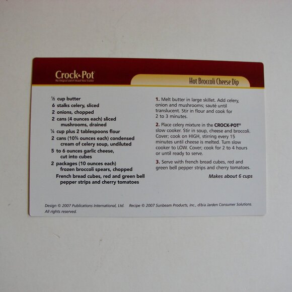Crock Pot Recipe Cards in Tin Container Slow Cooker Cookbook - Picture 8 of 9
